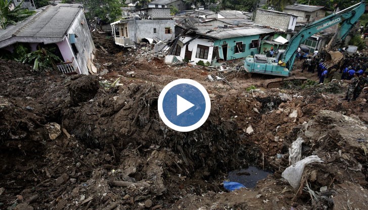 Огромно сметище се срути, 145 къщи са били разрушени под тежестта на боклуците