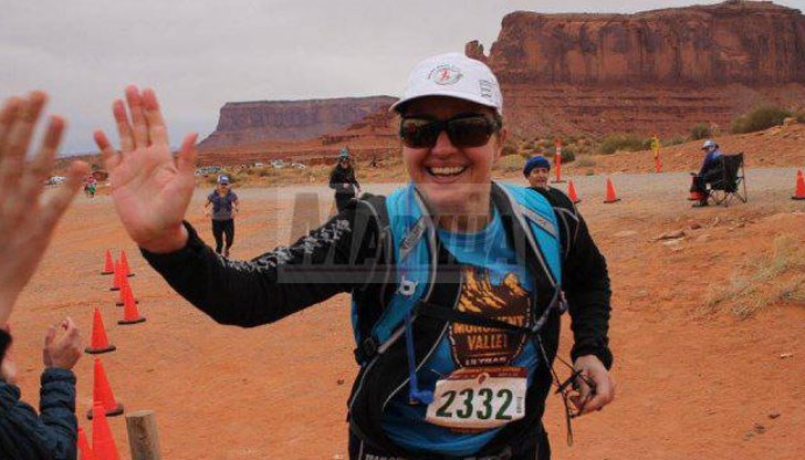 Мария финишира сред първите след маратона в пустинята на индианците