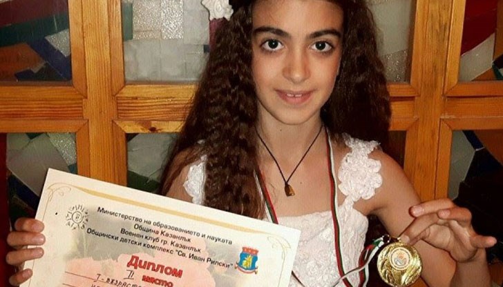 Деветгодишната талантлива певица  се пребори с огромна конкуренция