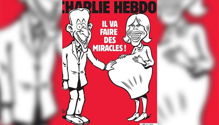 "Шарли Ебдо" не прости на новият президент на Франция