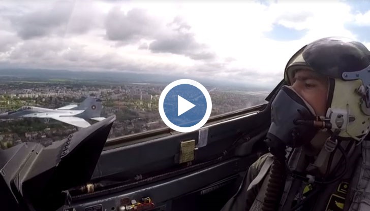 Ето как изглежда столицата от кабината на руския изтребител
