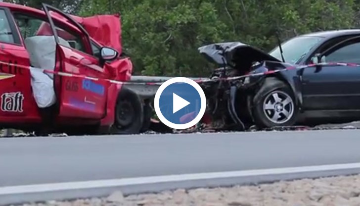 Според очевидци на завой водачката предприела изпреварване на няколко тежкотоварни автомобила