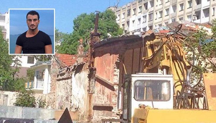 Багери събориха къщата им в центъра на Бургас