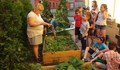 Деца посетиха биоградинката на Екомузея