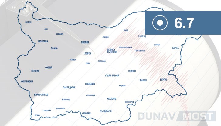 Трус с магнитуд 6,4 разтърси за 20 секунди