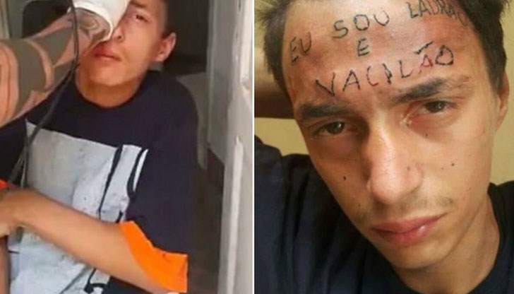 Татуираха "Аз съм крадец" на челото на младеж