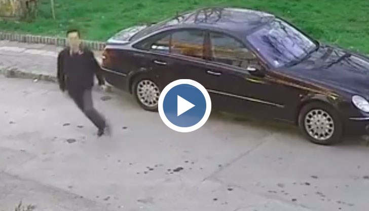 Видеото е от камерите на близките заведения