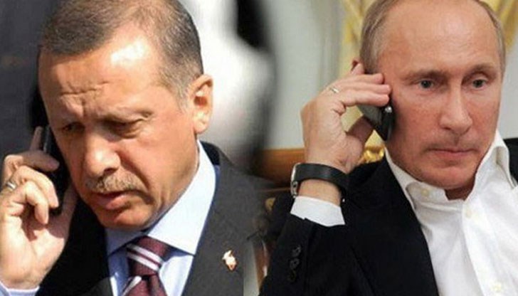 Президентът на Русия информирал Ердоган, че строежът на тръбата в Черно море е започнал