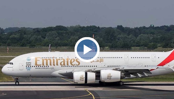 Най-големият пътнически самолет кацна аварийно на летище София