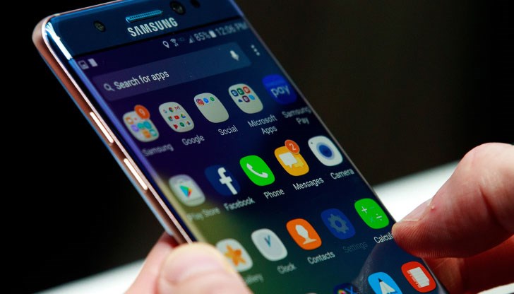 Новият смартфон Galaxy Note 7 е с безопасна батерия