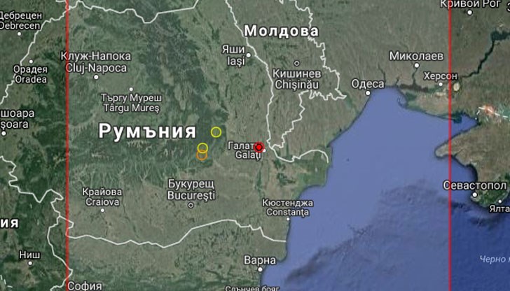 Трусът е регистриран в 23:25 часа Трусът е регистриран в 23:25 часа