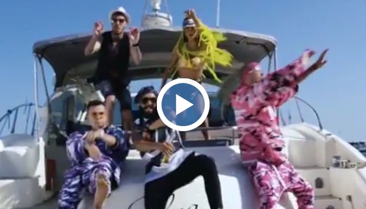 Атрактивните сцени в клипа на „Няма да си тръгнеш с друг” са снимани по въздух, суша и море