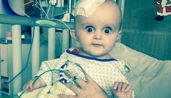 Продавачка казала на майката, че детето има странни и страшни очи, което я накарало да се замисли и лекарите намират тумор в мозъка