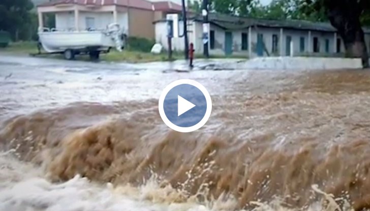 Истинско бедствие причини циклонът „Медуза” на гръцкия полуостров Халкидики