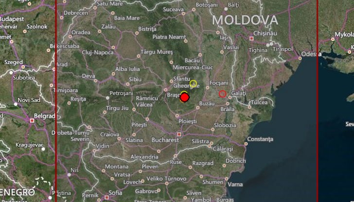 След силното земетресение в Егейско море и румънската земетръсна област се разлюля