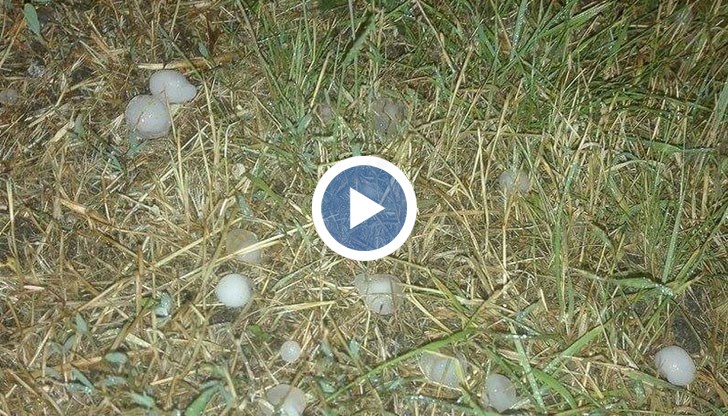 Градушка с големина на орех удари Русенско