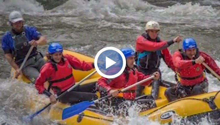 Държавният глава се спусна по водите на Струма