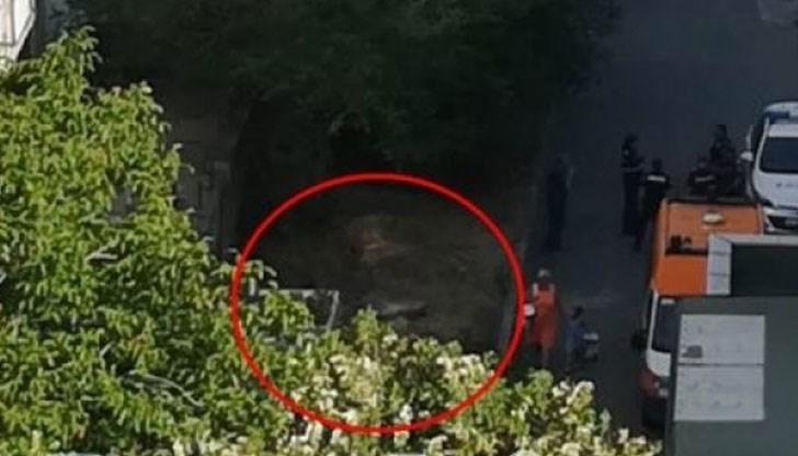 Девойката буквално е станала на пихтия върху плочките пред блока