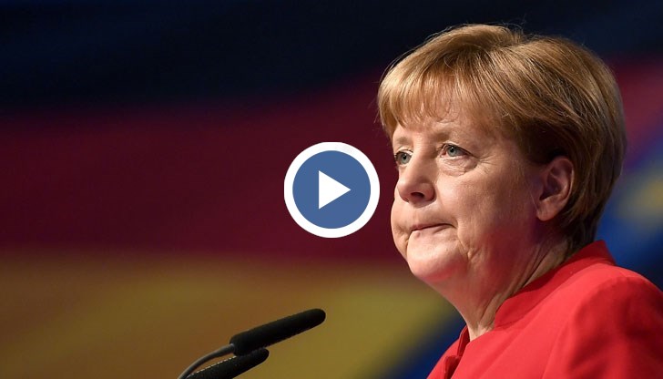 Група от антиимигрантската формация прекъснаха нейна реч с освирквания и скандираха: Меркел трябва да си ходи