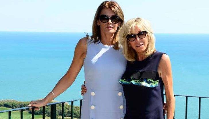 Президентът сподели в социалната мрежа кадри, на които се вижда, че Деси Радева и Брижит Макрон доста са се сближили за краткото време