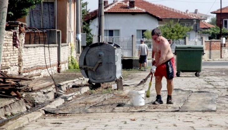 Веселин е висок и затова е покосила него