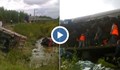 Кадри от тежка катастрофа с влак в Сибир
