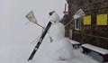 Направиха снежен човек на връх Мусала