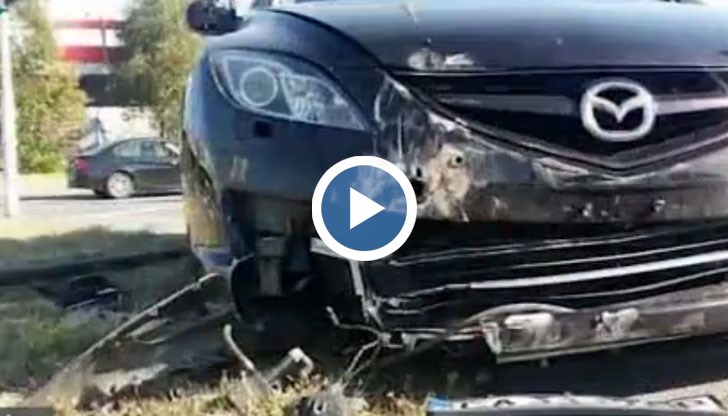 Кадри от самата катастрофа