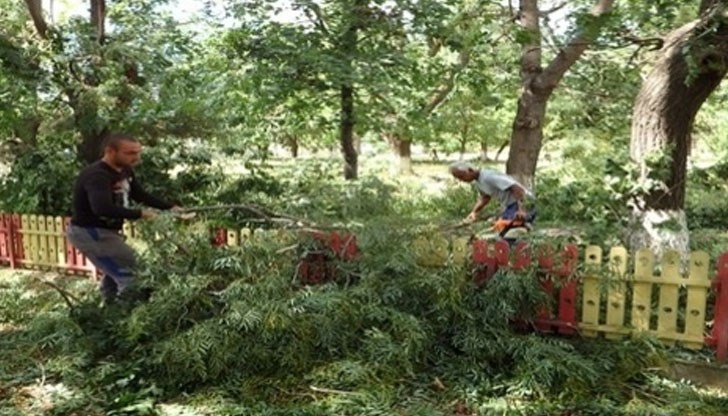 Падналият дъжд е около 50 литра на квадратен метър Падналият дъжд е около 50 литра на квадратен метър