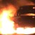 Кола изгоря край полигона в Русе