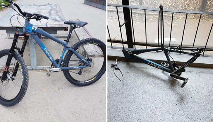 Всичко, което се вижда освен рамата е окрадено!