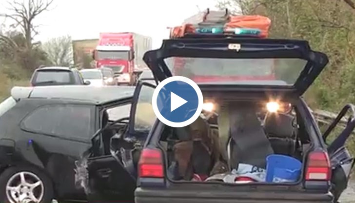 26-годишният шофьор навлиза в насрещното движение