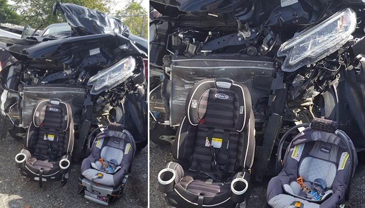 Жената иска да покаже колко е важно децата да пътуват обезопасени Жената иска да покаже колко е важно децата да пътуват обезопасени