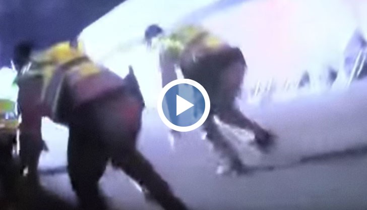 Кадрите показват няколко различни сцени от трагедията