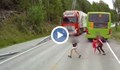 Дете се спаси на косъм от връхлитащ камион