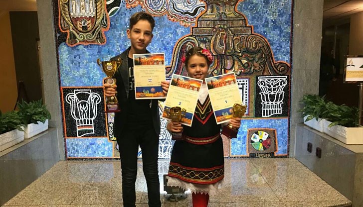 Две талантливи русенски деца се отличиха на Международният конкурс  за млади таланти "EUROPE STARS - 2017"
