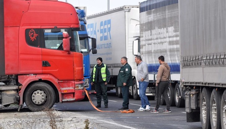 Българският камион е превозвал алуминиеви профили