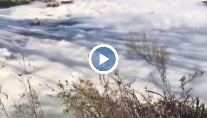 Причините за неестествения цвят на река Блато все още не са ясни
