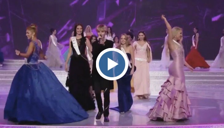 Певецът подкрепи „Мис България” Вероника Стефанова