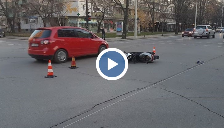 Шофьорът на скутер е бил пиян