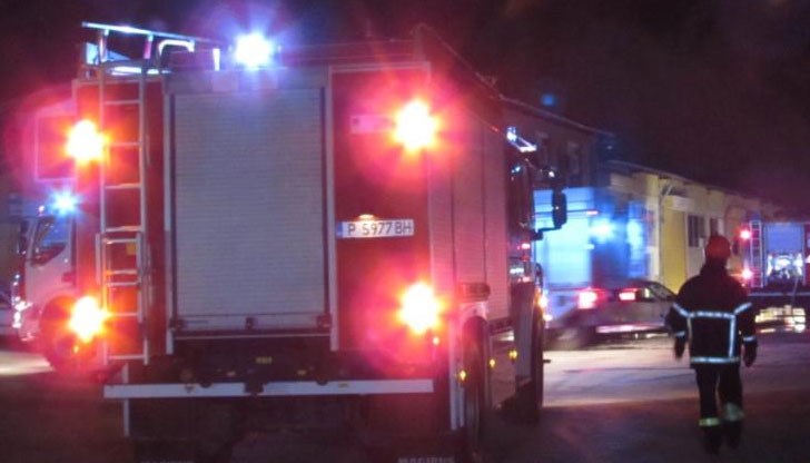 Вчера вечерта екип на пожарната в Русе е пристигнал на сигнал за пожар на тераса