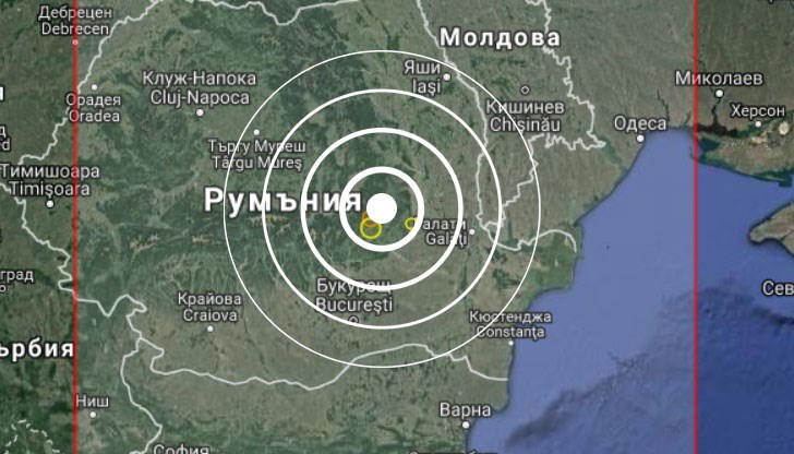 Трусът е регистриран в 5:24 часа Трусът е регистриран в 5:24 часа