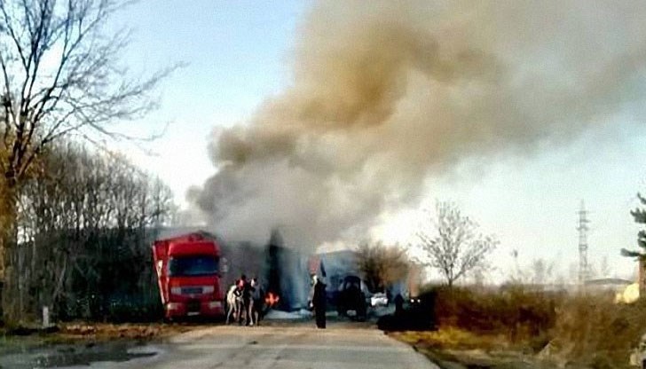 Пожар на ТИР