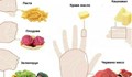 Размерът на ръката показва колко да ядем на 1-но хранене