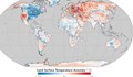 НАСА публикува карта на света с температурните аномалии