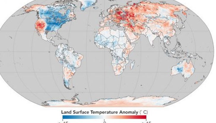 Студ в Канада и САЩ, необичайни жеги в Европа и Азия Студ в Канада и САЩ, необичайни жеги в Европа и Азия