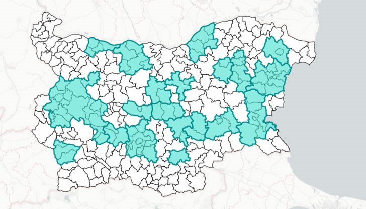 Карта на икономическите центрове в България