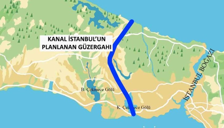 Работата по 45-километровия канал, свързващ Черно море с Мраморно море западно от Босфора, ще започне през тази година