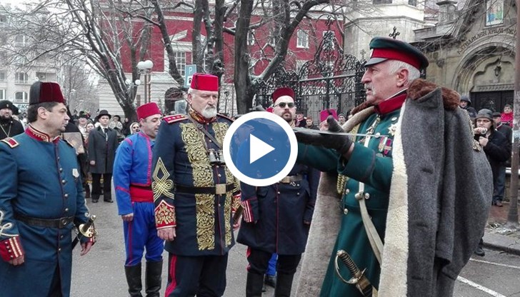 Специален акцент в празника бе възстановката на посрещането на руските войски в града