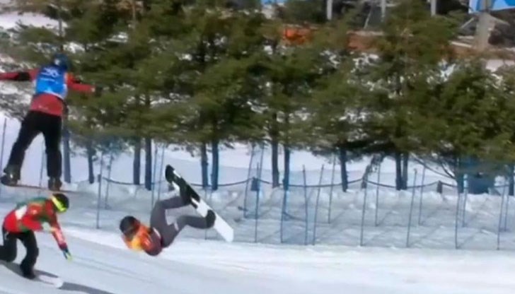 Маркус Шайрер преживя кошмарно падане в четвъртфиналите на сноубордкроса